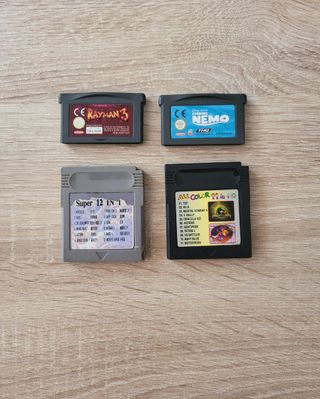 Lote de 4 juegos GB/GBA