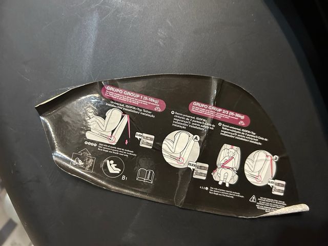 Silla coche bebé Asalvo - 3 posiciones