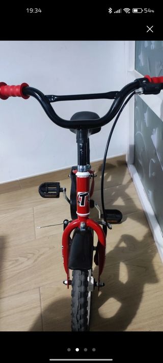 Bicicleta niño Speed roja 12 pulgadas.