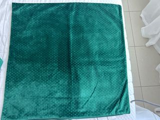 2 Fundas cojín terciopelo verde Venche Ikea 50x50