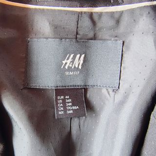 Americana negra H&M Slim Fit Talla 44 (34R)