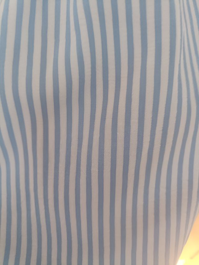 Vestido azul y blanco rayas verano