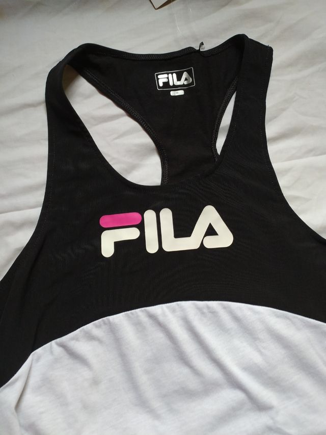 Camiseta Fila M - Blanca y Negra