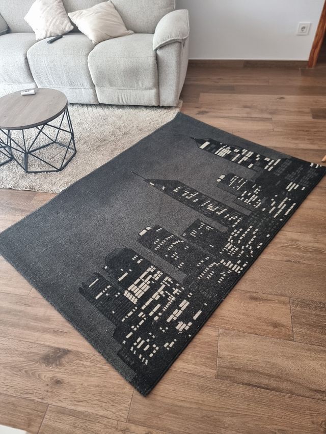 Alfombra gris ciudades