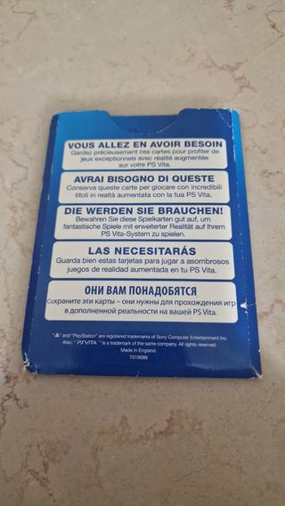 Carte AR PS Vita (PlayStation Vita)
