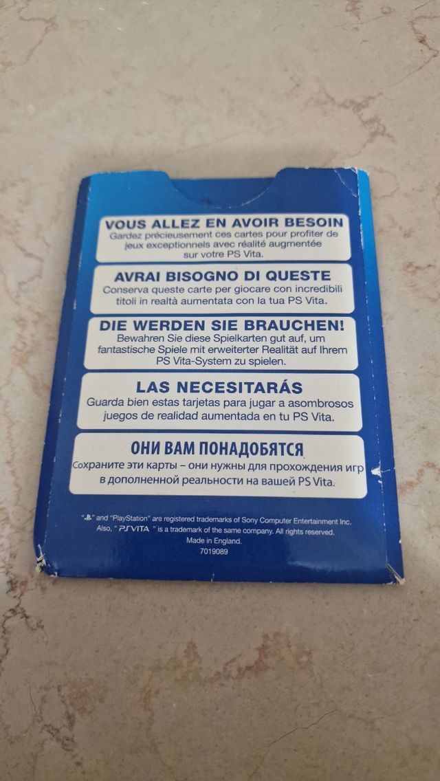 Carte AR PS Vita (PlayStation Vita)