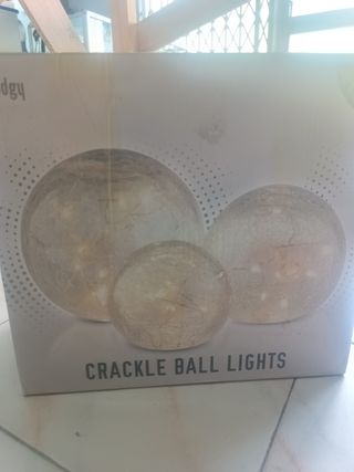 Luces Bola Craqueladas - 3 pzas
