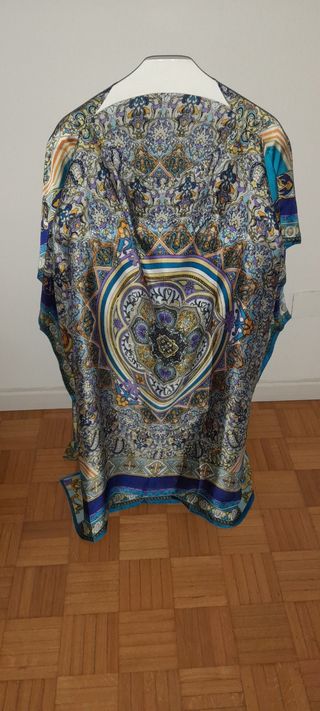 Caftano copricostume seta-viscosa