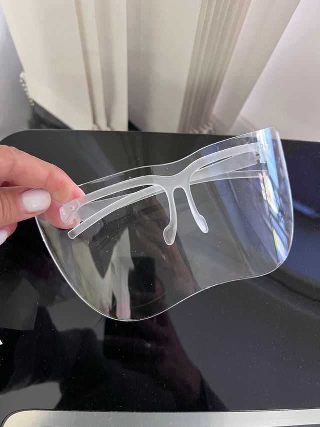 Protector facial transparente