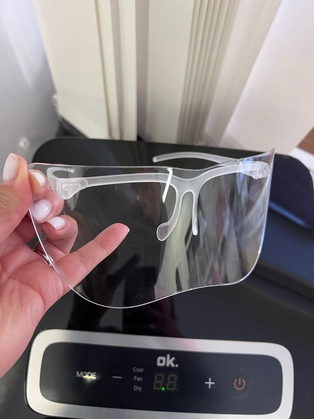 Protector facial transparente