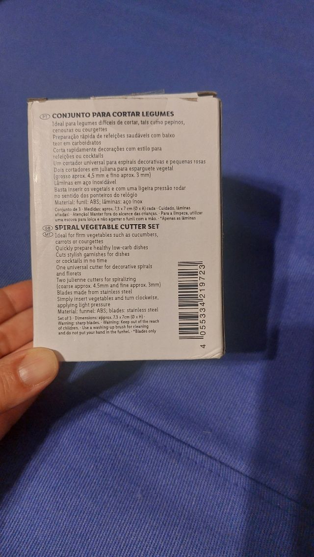 Cortador Verduras Ernesto - 3uds