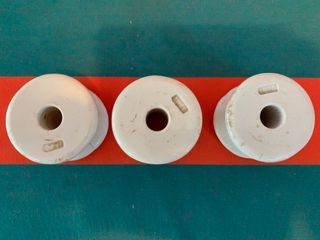 3 isolatori in porcellana smaltata vintage anni 50