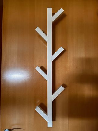 Perchero pared blanco - Decorativo