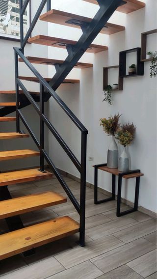 Escaleras de madera modernas