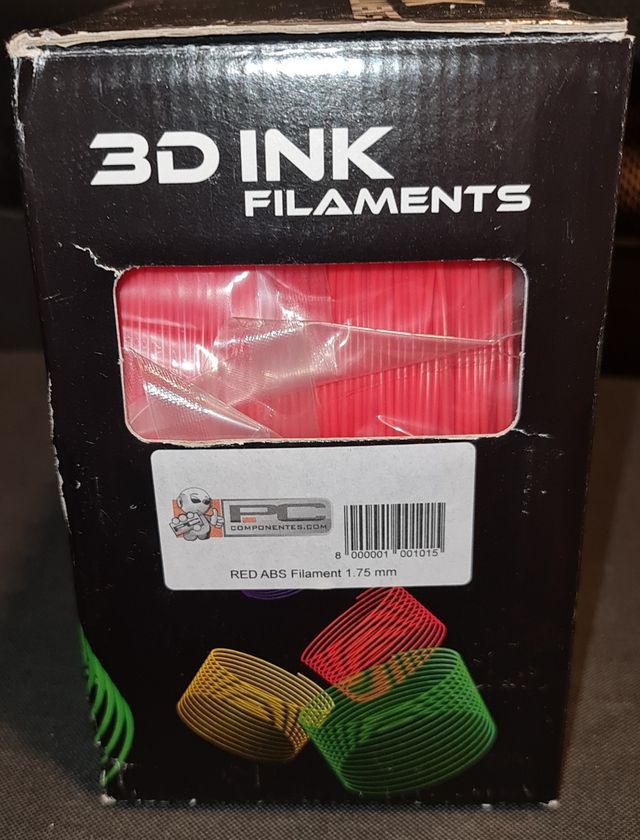 Filamento ABS rojo 3D Ink 1.75mm PcComponentes
