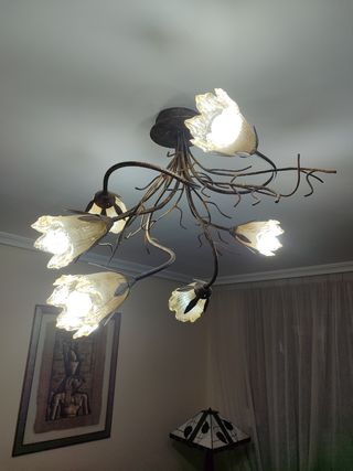 Lampara techo 5 luces - Vintage