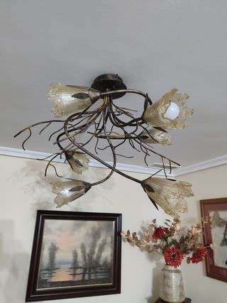 Lampara techo 5 luces - Vintage