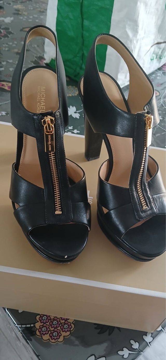 Sandali eleganti neri Michael Kors tacco 8,5 - 39