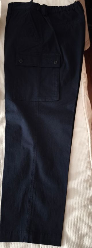 Pantalón cargo Zara azul marino 