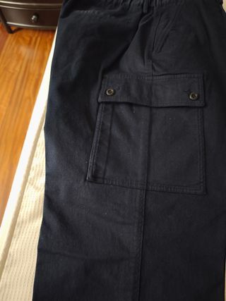 Pantalón cargo Zara azul marino 
