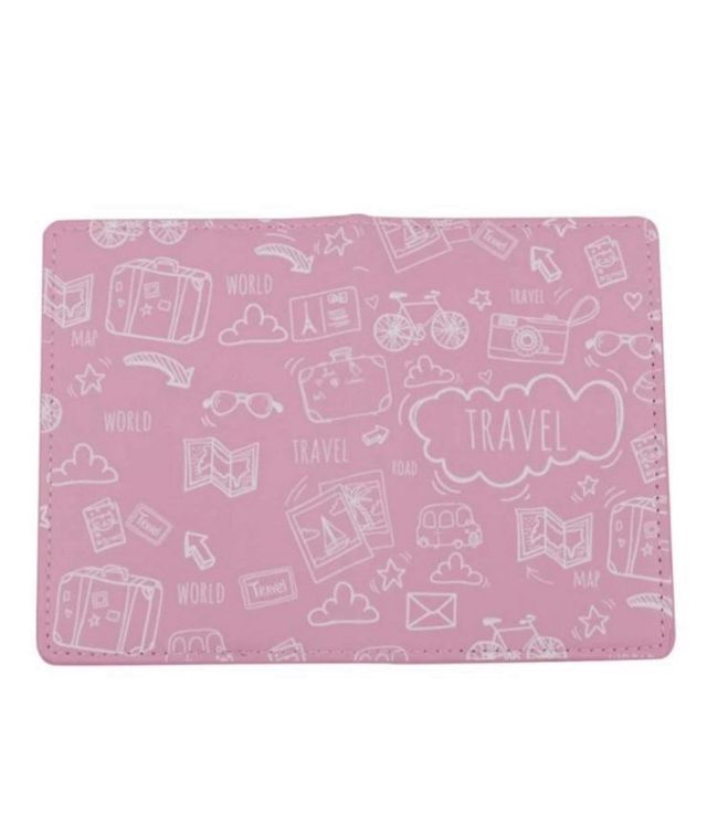 SIN ESTRENAR. Funda pasaporte rosa