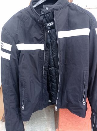 Giubbotto moto Axo nero-bianco XL