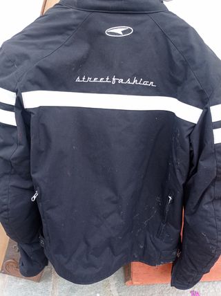 Giubbotto moto Axo nero-bianco XL