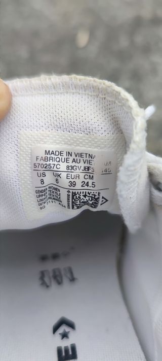 Converse blancas talla 39