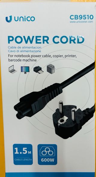 Cable alimentación Unico 1.5m
