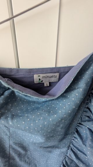 Vestido Minueto azul - asimétrico