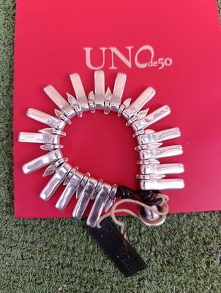 Pulsera Uno de 50 Plata Azul