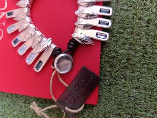 Pulsera Uno de 50 Plata Azul