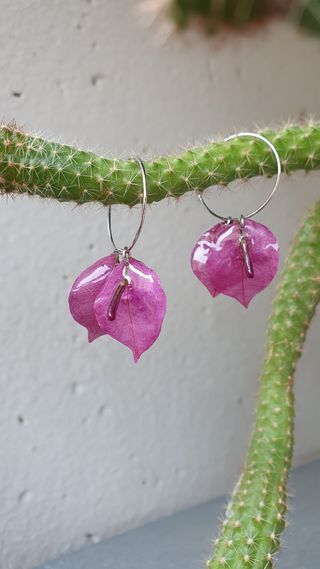 Pendientes buganvilla