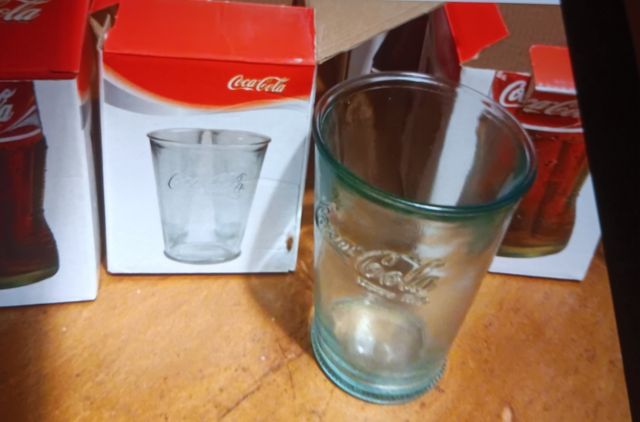 4 Copos Coca-Cola - Vidro Verde