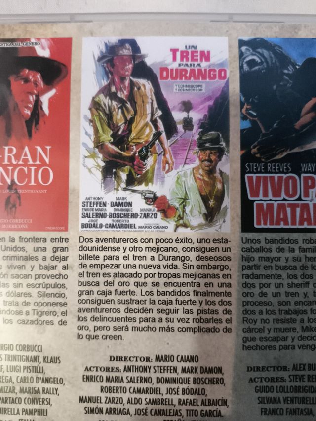 3 DVDs Clásicos Western