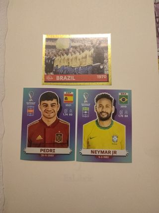 Cromos Mundial Qatar 2022: Pedri, Neymar, etc.