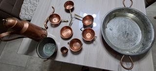 Set pentole rame vintage