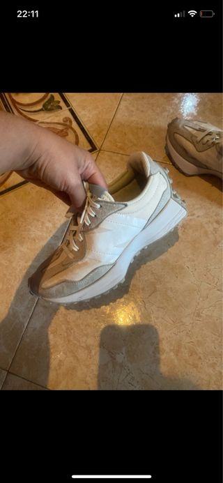 New Balance 36 - Tenis beige/blanco