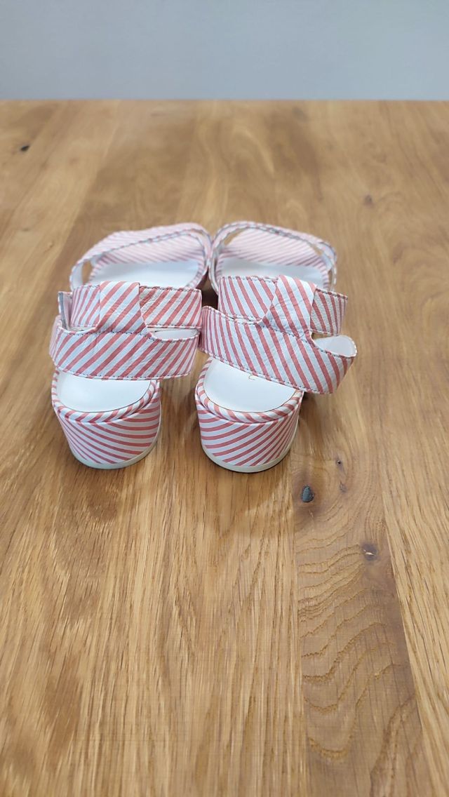 Sandalias Yellow Mellow 39 - Rayas Rosa