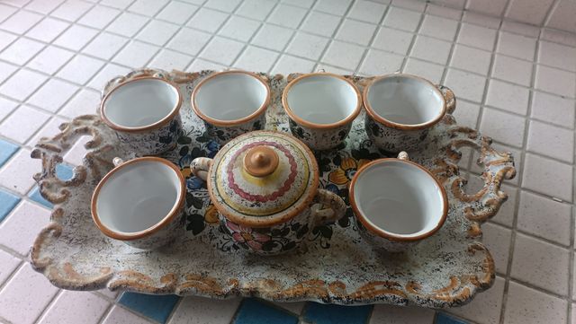 Set da caffè Deruta vintage