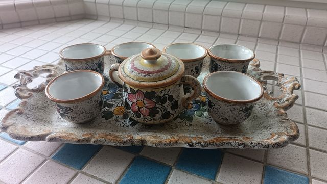 Set da caffè Deruta vintage