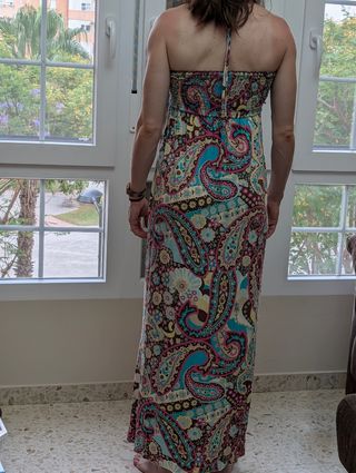 Vestido largo palabra de honor