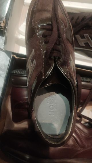 Zapatillas HOGAN marrón, talla 36.5/ 37.5