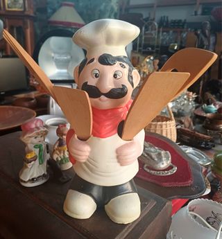 Statuetta Chef Portautensili da Cucina – Decorazio
