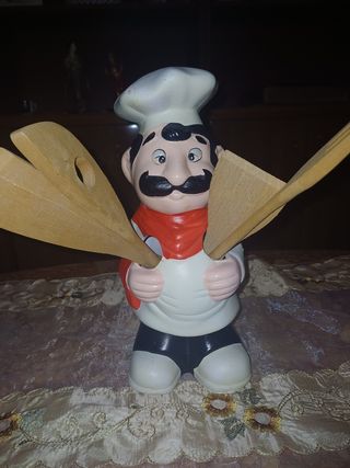 Statuetta Chef Portautensili da Cucina – Decorazio