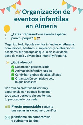 Organización eventos infantiles Almería