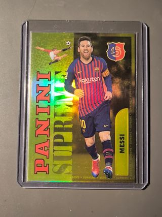 Cromo Messi Panini Supreme