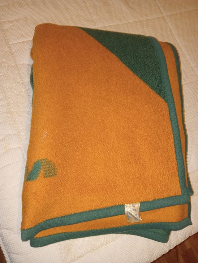 2 Mantas - Verde & Naranja