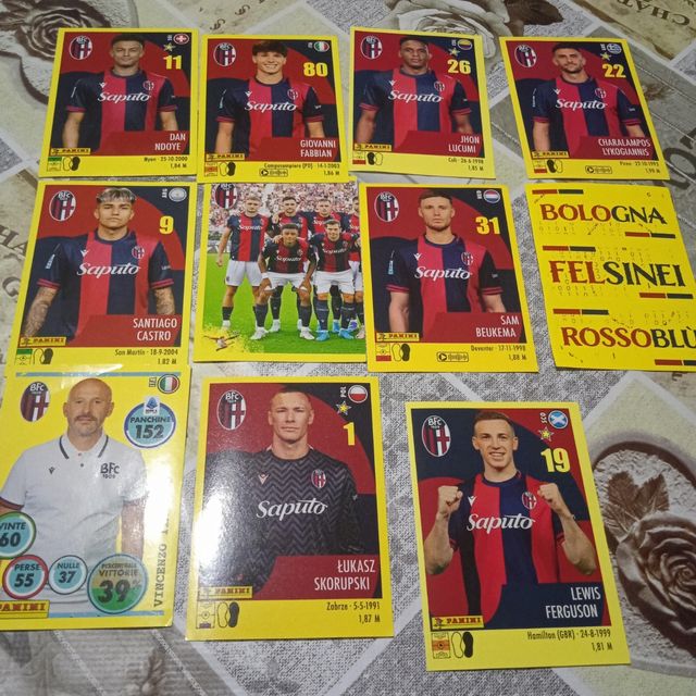 Calciatori panini Bologna 2025