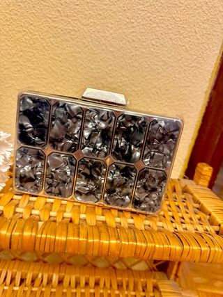 Bolso fiesta negro nacarado